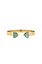view 1 of 3 Jane Bracelet in Brass & Turquoise