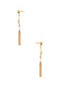view 2 of 2 Turquoise Earrings in Brass