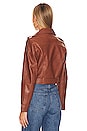 view 4 of 5 Leather Jacket in Cognac