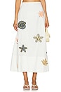 view 1 of 6 Eden Ankle Skirt in Ivory Mult