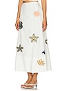 view 3 of 6 Eden Ankle Skirt in Ivory Mult