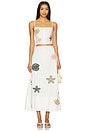 view 5 of 6 Eden Ankle Skirt in Ivory Mult