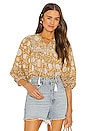 view 1 of 5 Amarilis Blouse in Honey Mix Print