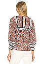 view 4 of 5 Amy Blouse in Sienna Block Print