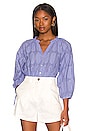 view 1 of 5 Imani Blouse in Sky