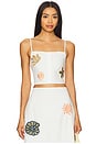 view 1 of 5 Sage Top in Ivory Mult