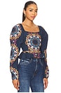 view 2 of 4 Elizabeth Top in Venezia Blue