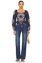 view 4 of 4 Elizabeth Top in Venezia Blue