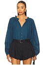 view 1 of 4 Alicia Blouse in Majorca Blue