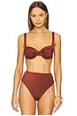 view 1 of 4 Beckett Bikini Top in Burnt Shimmer