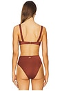 view 3 of 4 Beckett Bikini Top in Burnt Shimmer