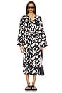 view 2 of 4 Kendra Kimono Wrap in Osaria Black White Print