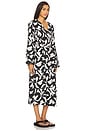 view 3 of 4 Kendra Kimono Wrap in Osaria Black White Print