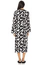 view 4 of 4 Kendra Kimono Wrap in Osaria Black White Print