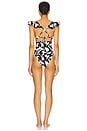 view 3 of 3 Harlow One Piece in Osaria Black White Print
