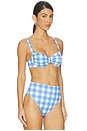 view 2 of 4 Beckett Top in Blue Bonnet Gingham