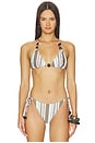 view 1 of 5 Paloma Triangle Top in Vecchio Stripe