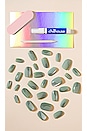 view 3 of 5 UNHAS POSTIÇAS SIGNATURE OVAL CHILL TIPS PRESS-ON NAILS in Sea Siren