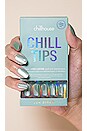 view 4 of 5 UNHAS POSTIÇAS SIGNATURE OVAL CHILL TIPS PRESS-ON NAILS in Sea Siren