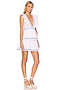 view 2 of 3 Miranda Dress in White Blue Embroidery