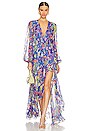 view 4 of 5 Liv Gown in Blue Multi Summer Floral