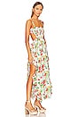 view 2 of 3 ROBE DE SOIRÉE MARGO in Yellow Red Blanc Floral