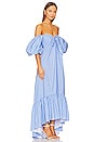 view 2 of 4 Gabrielle Dress in Blue & White Mini Polka Dot