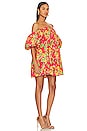 view 2 of 3 ROBE COURTE PALMER in Red Radiant Floral