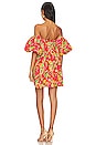 view 3 of 3 ROBE COURTE PALMER in Red Radiant Floral