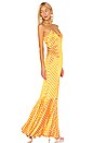 view 2 of 3 Amelia Gown in Saffron & White