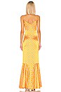 view 3 of 3 Amelia Gown in Saffron & White