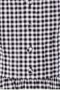view 4 of 4 Alanna Apron Midi Dress in Black & Ivory Gingham