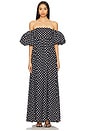view 1 of 4 Emilia Maxi Dress in Black White Polka Dot