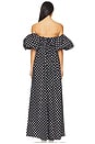 view 3 of 4 Emilia Maxi Dress in Black White Polka Dot