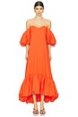 view 1 of 3 Lucia Midi Dress in Flame