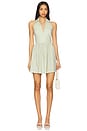 view 1 of 4 Aya Mini Dress in Spinach Gingham