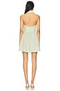view 3 of 4 Aya Mini Dress in Spinach Gingham
