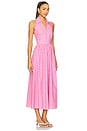view 2 of 4 Aya Midi Dress in Fuschia Purple Gingham