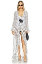 view 1 of 3 Charlotte Coverup in Ivory & Black Polka Dot