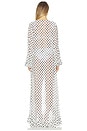view 3 of 3 Charlotte Coverup in Ivory & Black Polka Dot