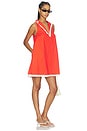 view 1 of 4 Lorena Mini Dress in Red & White