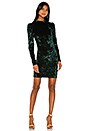 view 1 of 3 Lulu Velvet Mini Dress in Emerald