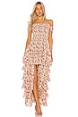 view 1 of 3 Malta Gown in Rust