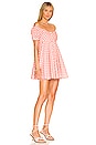 view 2 of 3 Dina Mini Dress in Blush & White Polka Dot