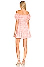 view 3 of 3 Dina Mini Dress in Blush & White Polka Dot