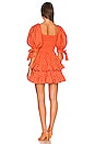 view 3 of 3 Finley Dress in Salmon & Orange Polka Dot