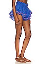 view 2 of 4 Ruffle Short in Blue Multi Embroidery