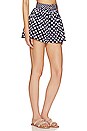 view 2 of 4 Teagan Short with Belt in Navy White Polka Dot