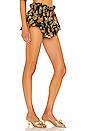 view 2 of 4 Ruffle Short in Black Multi Vacation Floral