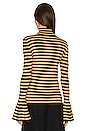 view 3 of 4 Mirabel Sweater in Black Camel Stripe